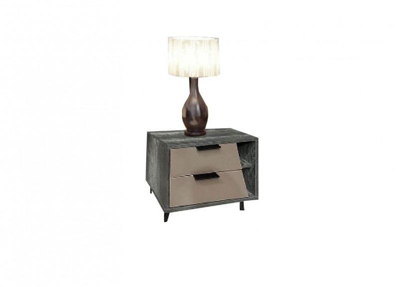 TABLE DE NUIT CASTALA REF 270 RIGHT 2 TIRS GREY